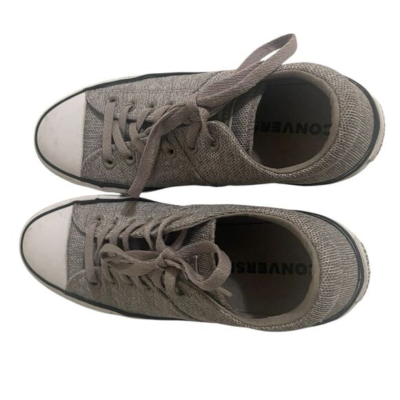 Converse Sneaker Womens 9 All Star Low Top Gray Material Punk Retro 90's Grunge - Picture 6 of 14
